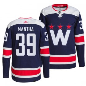 Washington Capitals Anthony Mantha 39 Adidas Alternate Navy Trikot Authentic - Herren